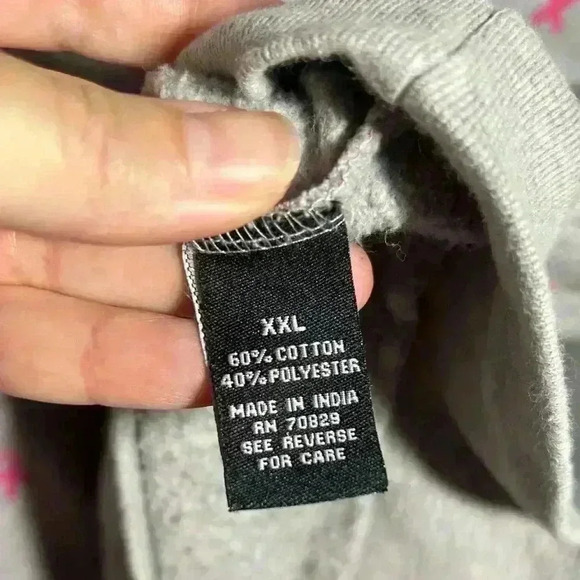 Carbon Breast Cancer Awareness sweatshirt. Women’s XXL. Pink ribbon sweatshirt. - Picture 4 of 7